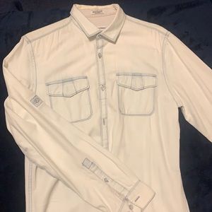 Calvin Klein casual Denim like button down shirt